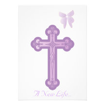 A New Life Christening Invitation-Customise