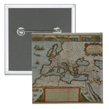 A New Map of the Roman Empire Pinback Button