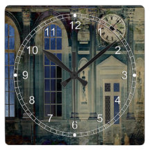 A Night at the Palace Square Wallclock
