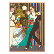 A Night in Decadent Paris Art Deco Print Photographic Print