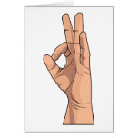 A OK ~ Hand Sign and Gestures a-ok Cards
