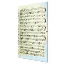 A page from one of the only two copies canvas print