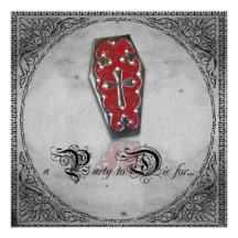 A Party to Die For Party Invitation