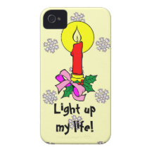 A pattern of snowflakes, Light up my life iPhone 4 Case-Mate Case