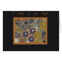 a penny for your thoughts card