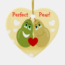 A Perfect Pear Couples Personalised Ornament