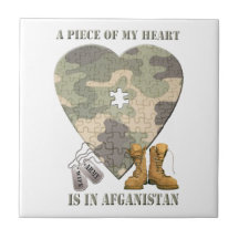 A Piece of My Heart Army Wife Tile