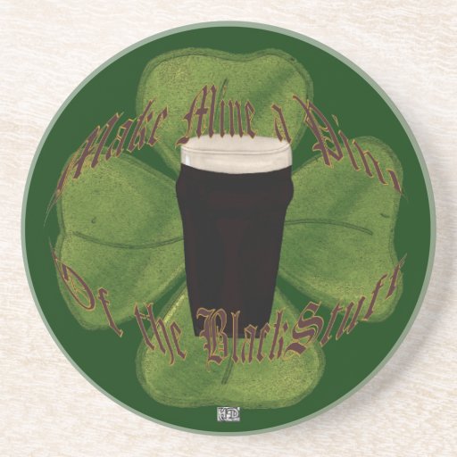 A Pint of the Black Stuff Beverage Coasters