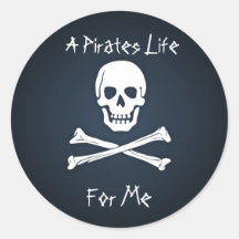 A Pirates Life for Me Stickers