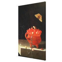 A Pot of Wild Strawberries Gallery Wrap Canvas