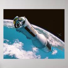 A Routine Flight to the Moon Print
