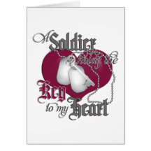A Soldier holds the key to my Heart Card