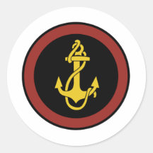 A Soviet Naval Infantry Patch Round Stickers