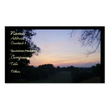 A Sunset Business Card
