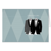 A Tale of Two Tuxes Greeting Card