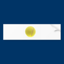 A tennis ball bumper stickers