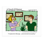 "A Touch of Humour" Massage / Laundry Comic Mug Postcard