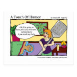 "A Touch of Humour" Spatula Massage Therapy Comic Post Card