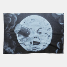 A Trip to the Moon (Blue Moon Too) Kitchen Towel