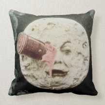 A Trip to the Moon (Muted Hand Tint) Pillows