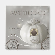 A True Fairy Tale Wedding Save the Date Fridge Magnets