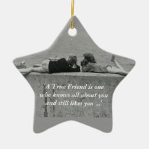 A True Friend Christmas Tree Ornament