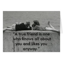 A True Friend Greeting Cards