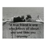 A True Friend Postcards
