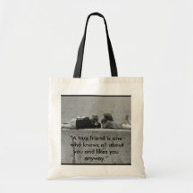 A True Friend Tote Bag