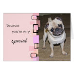 A Very Special Pug Birthday Card