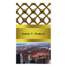 A view from above: Autumn in Central Park 01 Business Card