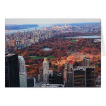 A view from above: Autumn in Central Park 01 Card