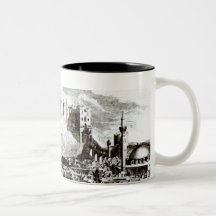 A view of the city and castle of Aleppo, Syria Mug