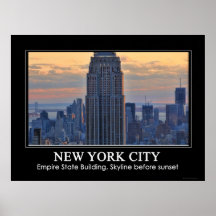 A view of the Empire State Building, Lower NYC 1C Print