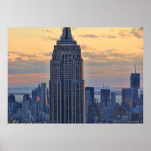 A view of the Empire State Building, Lower NYC Print