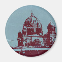A view on the Berlin Cathedral Fridge Magnet