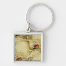 A Vintage Love Letter Keychain