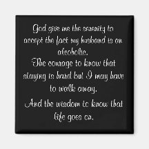 A wife's serenity prayer magnet