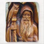 A Wizard and Owl Emerge From Cavern Mousepads
