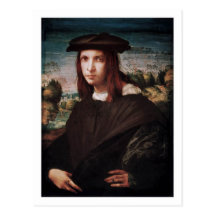 A Young Man postcard