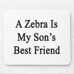 A Zebra Is My Son's Best Friend Mousepads