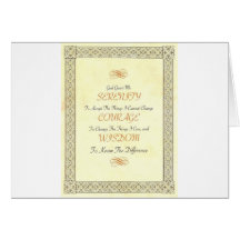 AA Bill W SERENITY Prayer Greeting Cards