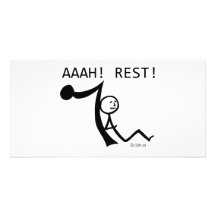 Aaah! Rest! Photo Card Template