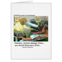 Aardvark Dentistry Funny Gifts & Collectibles Cards