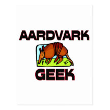 Aardvark Geek Post Cards