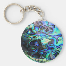 Abalone paua shell keychain