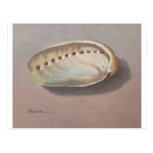 Abalone shell post cards