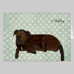 Abbey Polkadot Personalised Notecard cards