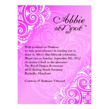 Abbie 6x8.75 personalized announcement