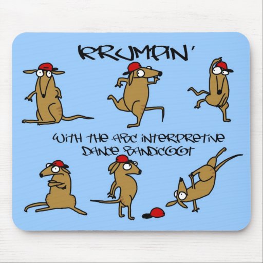ABC Interpretive Dance Bandicoot Krumpad Mouse Pads